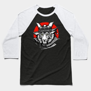 Japanese Samurai Tiger Baseball T-Shirt
